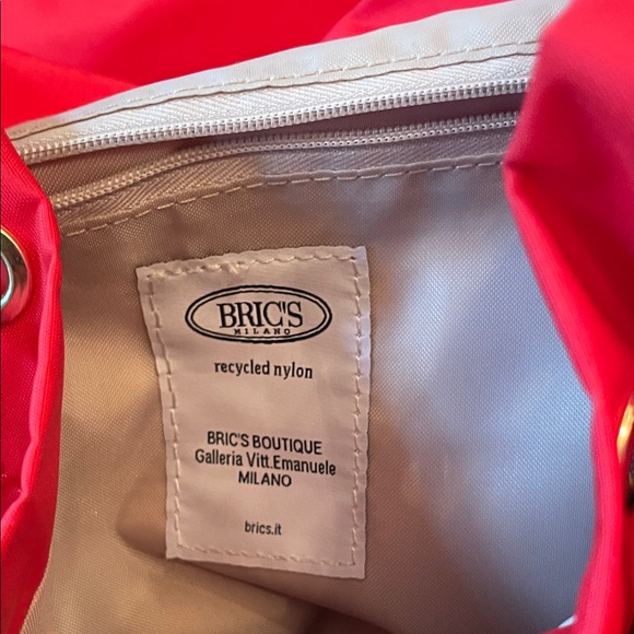 Bric's Vibrant Red Backpack made Italy - Picture 12 of 14